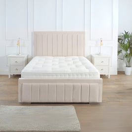 Harmony Dreams Upholstered Dark Beige Color Bed
