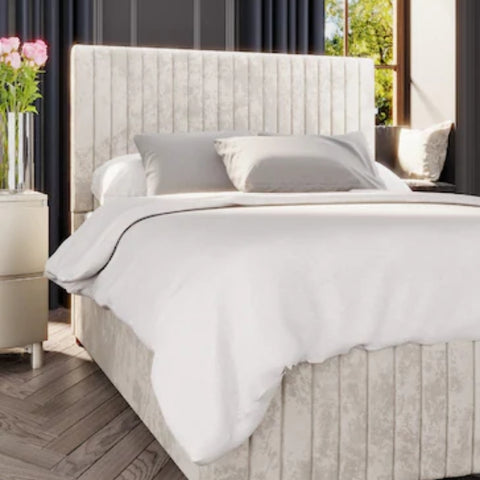 Harmony Haven Upholstered Dark Beige Color Bed