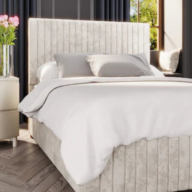 Harmony Haven Upholstered Dark Beige Color Bed