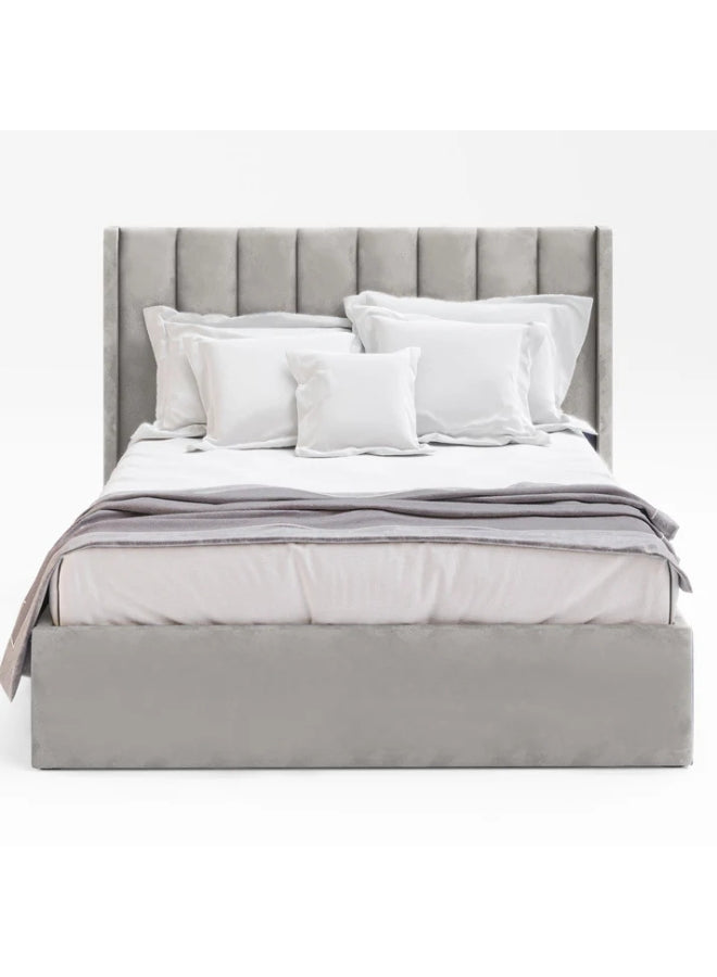 Slumbroza Stance Tufted Upholstered Grey Color Bed