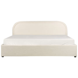 Ember Enclave Upholstered Premium Beige Color Bed