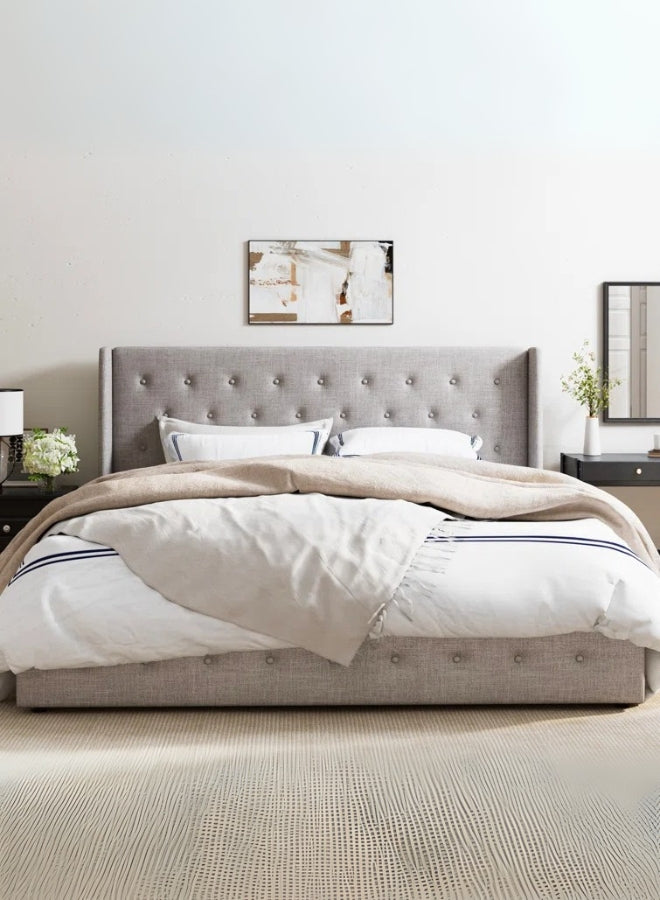 Aurelia Tufted Brown Color Bed
