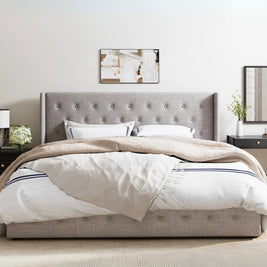Aurelia Tufted Brown Color Bed