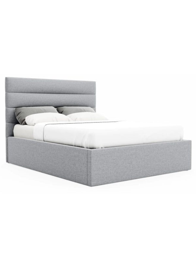 Lush Lounge Upholstered Grey Color Bed