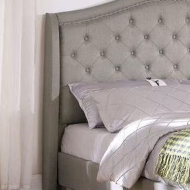 Astralis Tufted Brown Color Bed