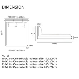 Aspen Fleece Lamb Wool Upholstered Premium Bed
